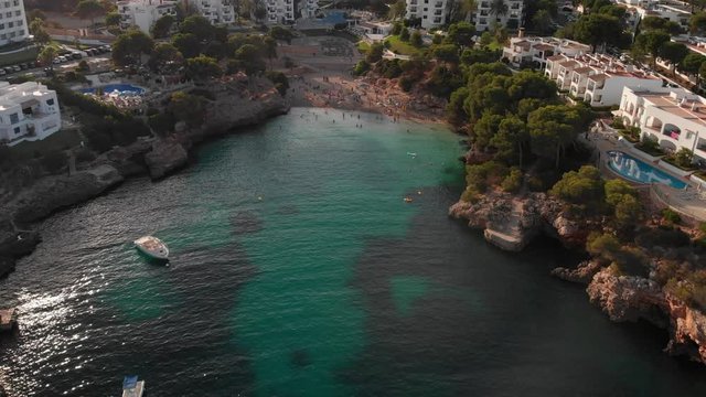 Spain Mallorca Cala Ferrera and Cala Esmeralda beaches at 4k 60fps and 30fps with a drone DJI MAvic Air and Action cam YI 4k+ 
shoots from above and below