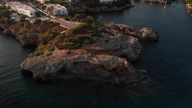 Spain Mallorca Cala Ferrera and Cala Esmeralda beaches at 4k 60fps and 30fps with a drone DJI MAvic Air and Action cam YI 4k+ 
shoots from above and below