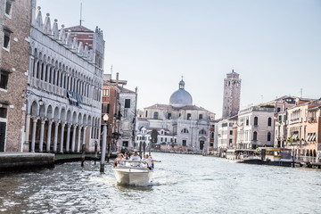 Naklejka premium Views of streets and canals in Venice Italy