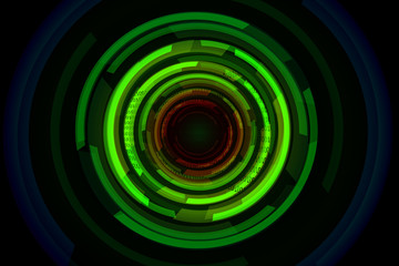 circle digital abstract background