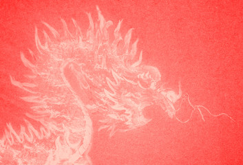 red paper dragon