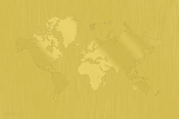 gold background with world map