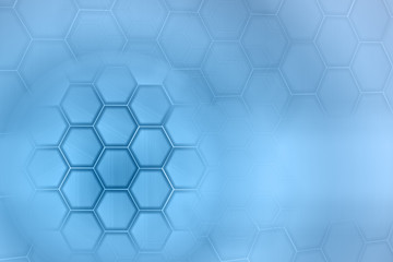 Fototapeta premium sky blue hexagon backgroud