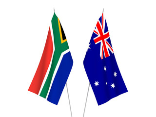 Australia and Republic of South Africa flags