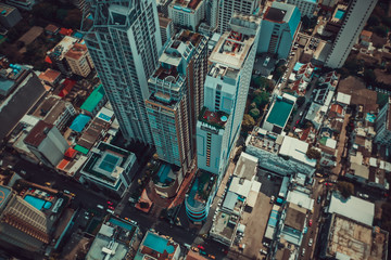 Central embassy mall and Ploenchit views from above, in Bangkok Thailand