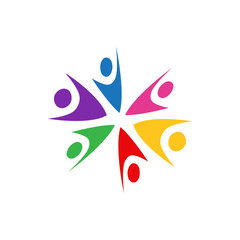 Community graphic design template vector isolated illustration