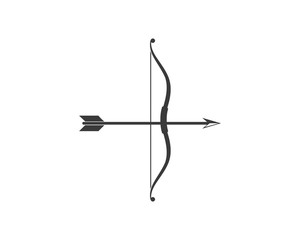Arrow archery icon vector illustration Logo Template