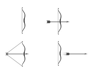 Arrow archery icon vector illustration Logo Template