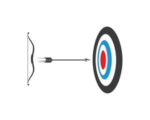 Arrow archery icon vector illustration Logo Template