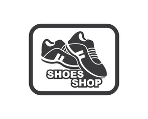 shoes icon logo vector illustration design