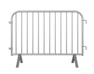 Metal Crowd Barrier Isolated