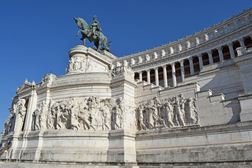 Fototapeta na wymiar Vittorio Emanuele II, en Roma Italia