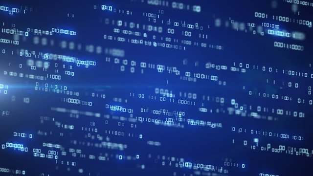 digital code background number zero and one running cloud computing technology concept