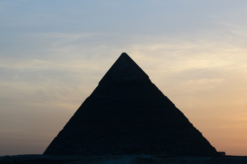 Cette photo a été prise en Egypte, au nord du pays à Gizeh vers la capitale du Caire.