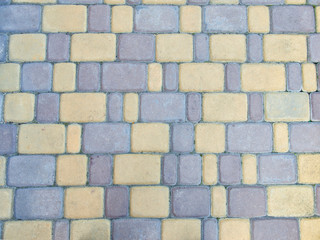 Obraz premium Background of paving tiles laid on the ground