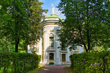 Historical Russian mansion Kuskovo, view on the guest house