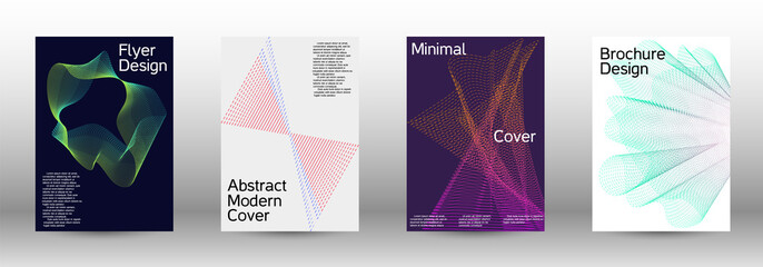 Cover design template set 