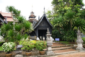 Fototapeta premium old temples in chiang mai, thailand 