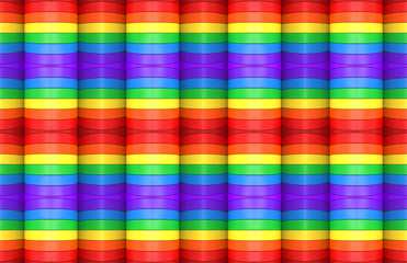 3d rendering. modern seamless LGBT rainbow colorful pattern design wall background.