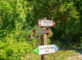 Lungo il sentiero 168 Gola di Jana nelle Marche