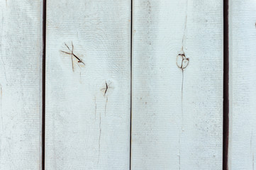 White plank old wooden background. Old texture.