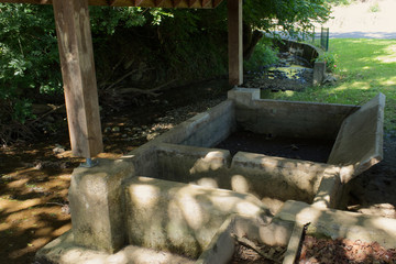 Lavoir à Rivehaute dans le département des Pyrénées Atlantique