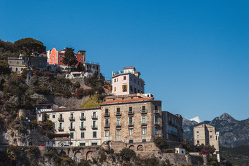 Fototapeta na wymiar panoramic view of Atrani, Italy