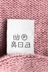 Care clothes label