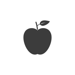 Apple, fruit icon. Vector illustration, flat design.