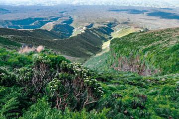 Fototapeta na wymiar Landscape view of the beautiful mountain.