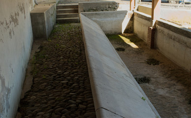 Lavoir à Salies de Béarn dans le département des Pyrénées Atlantique magnifiquement rénové