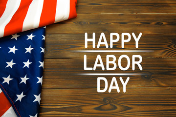 Fototapeta na wymiar Happy Labor day banner, american patriotic background - Image
