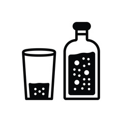 Black solid icon for nearly 