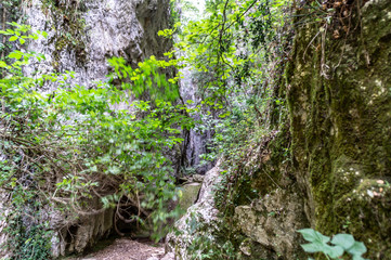 Lungo il sentiero 168 Gola di Jana nelle Marche