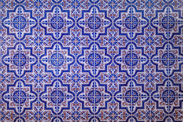 Azulejos,  traditional ornament of houses in Portugal