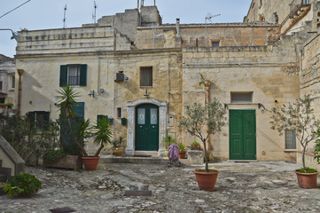 Fototapeta na wymiar A tourist trip to the old city of Matera, Italy