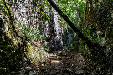 Lungo il sentiero 168 Gola di Jana nelle Marche