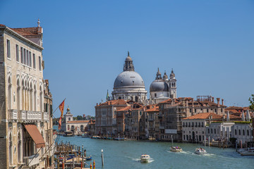 Fototapeta premium Views of streets and canals in Venice Italy