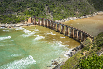 Kaaimans River Railway Bridge, Wilderness, Garden Route, South Africa © javarman