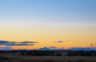 夕景　冬　渡良瀬　栃木
