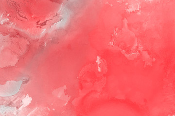 Hand painted alcohol ink background. Abstract red blood texture. Contemporary feminine wallpaper. 