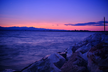 Sunrise over Lake Garda North Italy