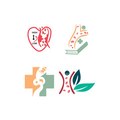 Cholesterol in artery health risk vector design Illustration