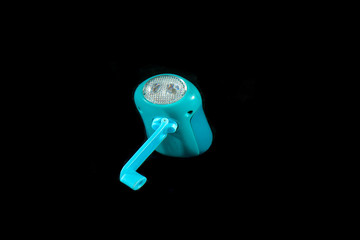 Small led lamp with hand recharge