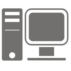 Information Security Icon Collection - computer. Vector icons.
