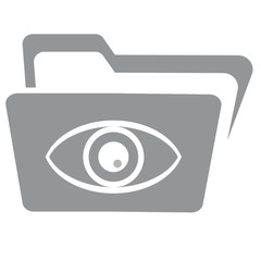 Information Security Icon Collection - visible folder. Vector icons.