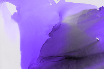 Hand painted alcohol ink background. Abstract delicate violet texture. Contemporary feminine wallpaper. 