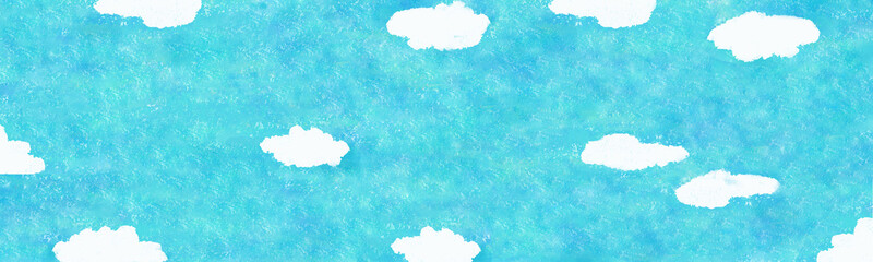 blue sky and white clouds 青空と白い雲