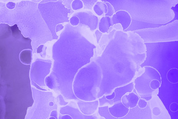 Hand painted alcohol ink background. Abstract delicate violet texture. Contemporary feminine wallpaper. 