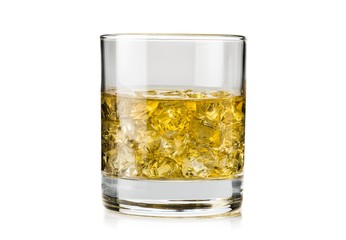 Glass of Whiskey and Ice